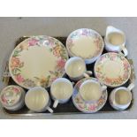 A Royal Doulton Blooms part dinner and tea set