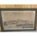 A Victorian Thomas Bush Hardy coloured print 'Tower of London',