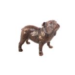 A boxed limited edition bronze sculpture of a bulldog by Michael Simpson, No.