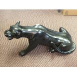 A large pottery panther,