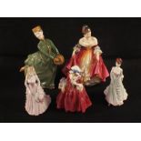 Royal Doulton figurines, Grace HN 2318, Southern Belle HN 2229,