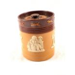 A Royal Doulton stoneware tobacco jar