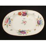 A 19th Century Derby floral plate,