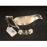 A silver sauce boat, Sheffield,