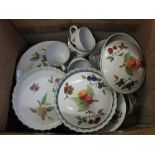 Various Royal Worcester Evesham china