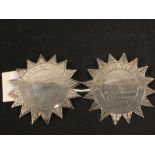 Two silver 1843 Morden School awards