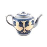 A Dudson two tone blue commemorative teapot,