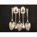 A set of five silver teaspoons, Peter Anne and William Bateman,