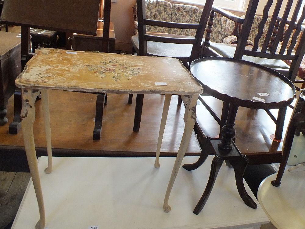 Five various occasional tables