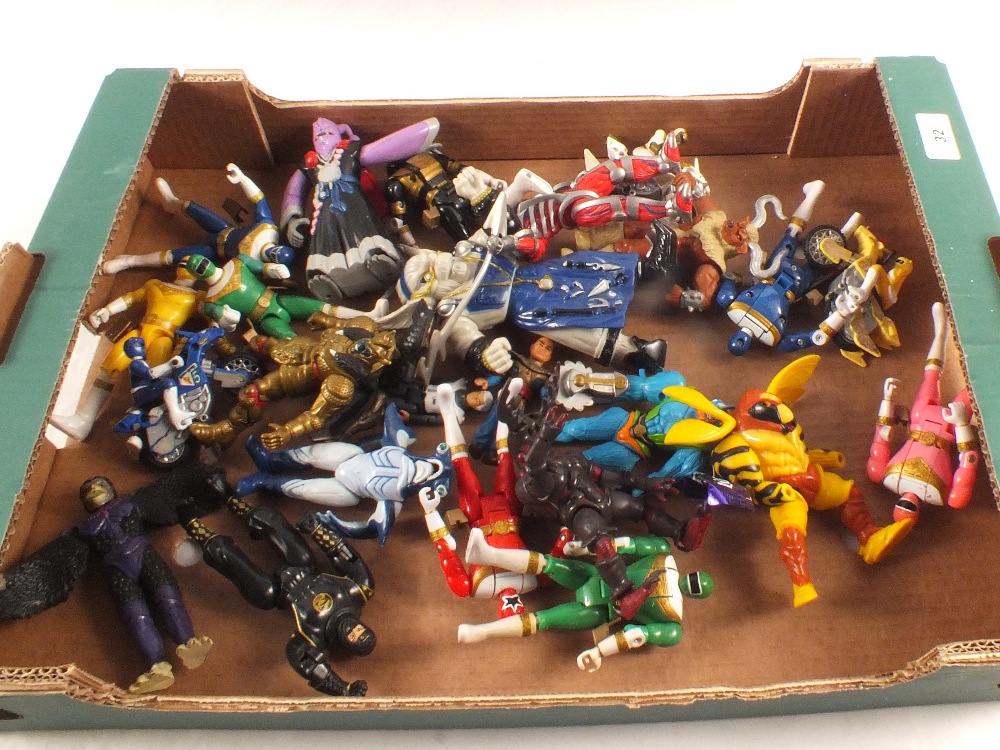 Various Power Ranger and other figures