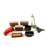 Hornby 0 gauge rolling stock, Dinky Guy Slumberland van,