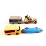 Dinky 90 Express Dairy Vans in grey and blue plus red and cream,