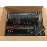 An N gauge LNER loco 2801 plus rolling stock and track