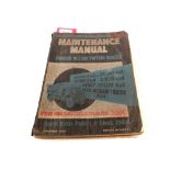 A maintenance manual for Canadian Military Pattern Vehicles (dated Sept 1943) (as found)