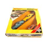 A boxed Dinky Toys Superfast Gift Set 245 comprising of a yellow Jensen FF,