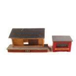 Wooden station buildings, goods depot and Nottingham signals,