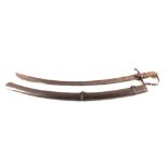 A model 1796 Light Cavalry Troopers sword with inspectors stamp by Osborn,