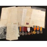 WWI and WWII nurses group of five medals to Miss Evelyn Irene Thompson,