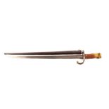 A French model 1874 bayonet with scabbard,