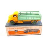 A boxed Dinky 531 Leyland Comet lorry in yellow and green