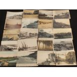 Southwold and other local postcards including 1906 cliff damage, 1950's tide damage,