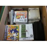 Nintendo DS Lite plus a quantity of games