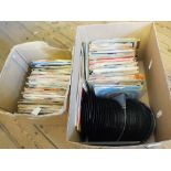 Various 1960's single and 70's albums (four boxes)
