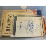 A good quantity of WWII era publications including Men Only (two boxes)