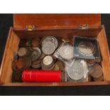 A box of GB coins,