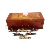 Jacques & Son wooden cased racing game,