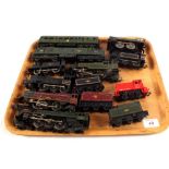Nine Triang and one Hornby locos including 31337, 82004, 61572, 46200 Princess Royal,