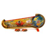 Technofix tin plate clockwork spaceport,