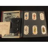 An album of cigarette cards,