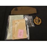 An RFC Officers (PATTERN) side hat with RFC blazer badge,