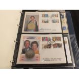 A Royal cover and coin collection in album plus packs of yesterdays money