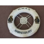 WWII era lifebuoy from H.M.A.S.