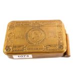 A 1914 Princess Mary gift tin with bullet pencil