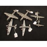 Various Dinky toys, 70C Viking Air Liners G-AGOL with grey and silver bodies,