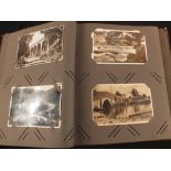 An album of postcards and various tea cards,