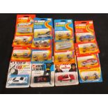 Blister pack Corgi Junior models including Batman, Starsky and Hutch,