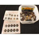 Various foreign coins including Chinese 'cash' 17th-20th Century,