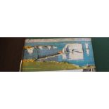 A British Railways railway carriage print 'The Dorset Coast by Train'