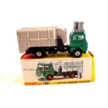 A boxed Dinky Toys 978 refuse wagon with fore and aft tipping action with two bins