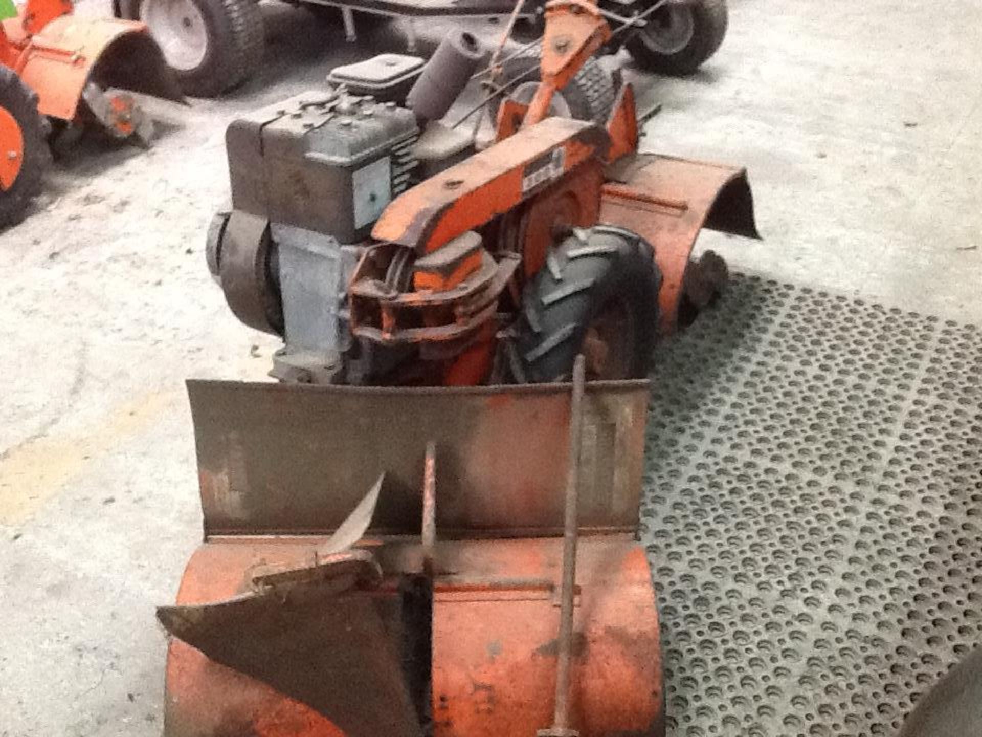 Howard 300 Rotavator with attachments, runs but needs attention. Stored near Beccles.