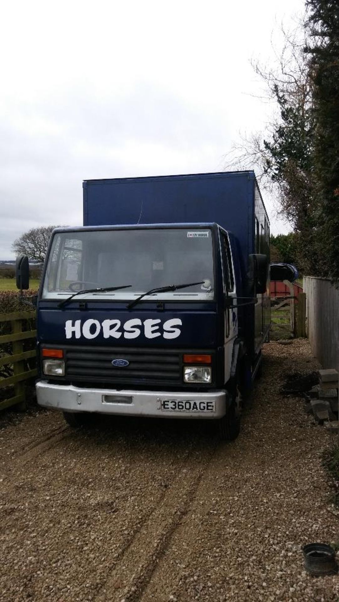 Iveco Ford Horsebox, 1988, Reg: E360 AGE, Serial No: SBCCXXCCDCHY84680, Diesel heavy oil, 128k, V5,