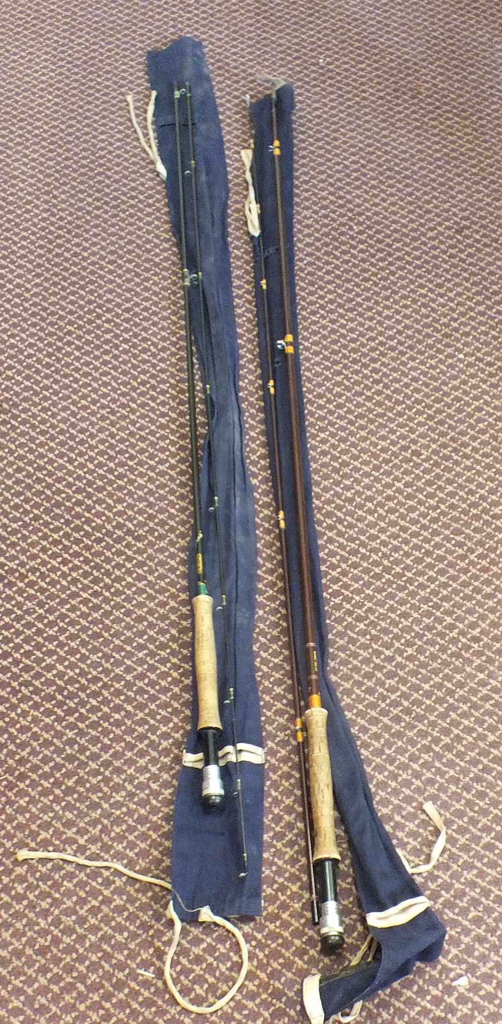 Two Hardy trout fly rods,