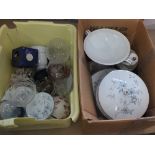 Various items of Noritake plus other china and glass (two boxes)