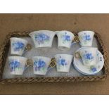 A Shelley part floral tea set