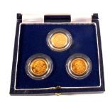 A cased half sovereign collection consisting of 1982,