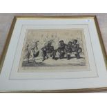 George Cruickshank early 19th Century engraving 'Puzzled which to choose!! or,